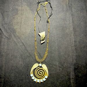 Set of 2necklaces by Babylone paris jewelry for Jean Paul Gaulthier Show